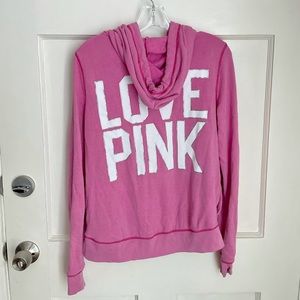VICTORIA'S SECRET PINK ZIP-UP HOODIE